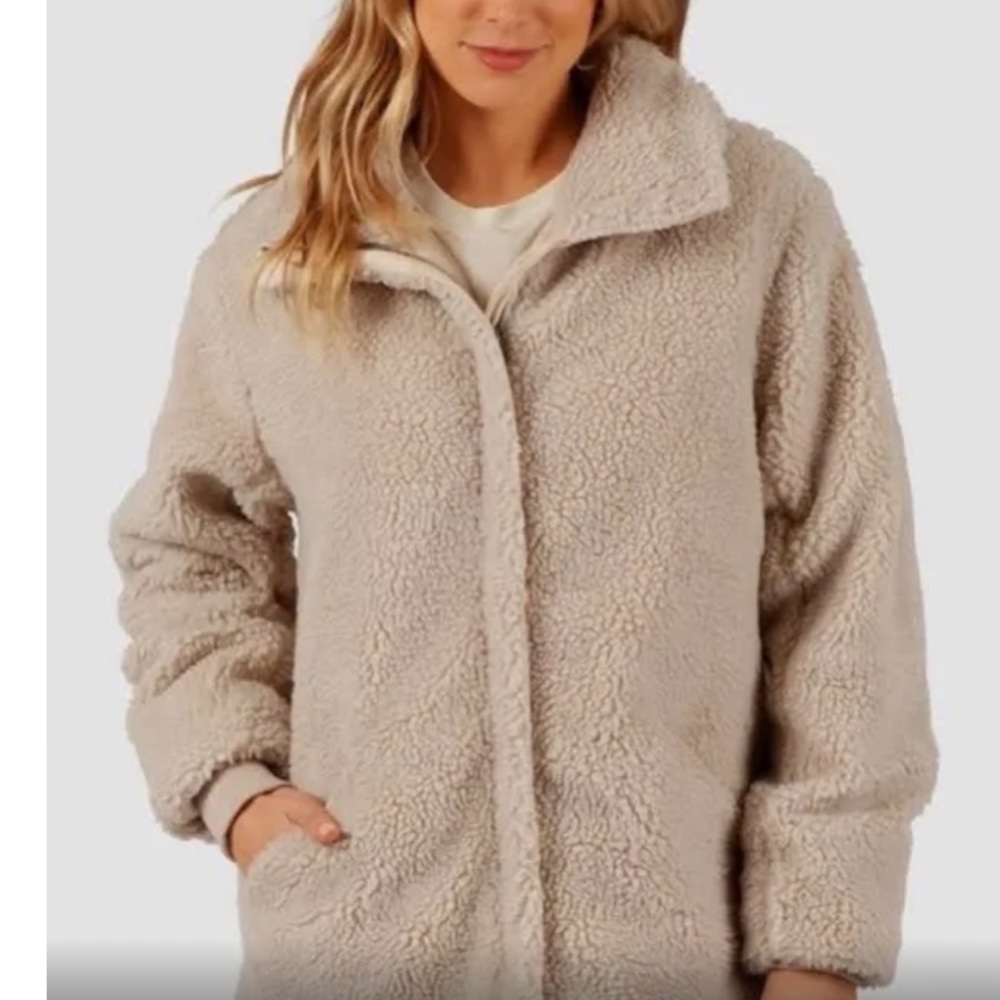 Ripcurl collared Sherpa jacket